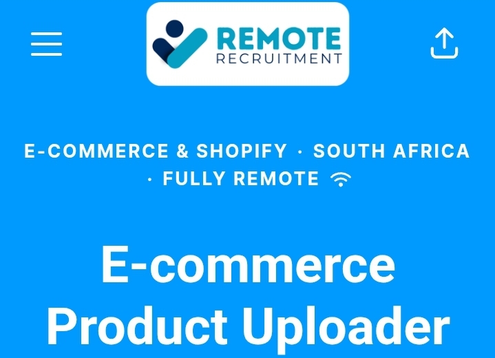 E-commerce Product Uploader Remote Job